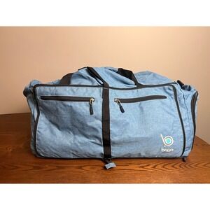 Bago Blue Denim Look Duffle Bag Travel Weekend Overnight Carry On